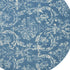 2' X 4' Blue Damask Power Loom Area Rug
